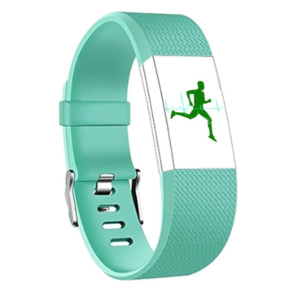 Square Pattern Adjustable Sport Wrist Strap for FITBIT Charge 2, Size: S, 10.5x8.5cm (Mint Green)-garmade.com