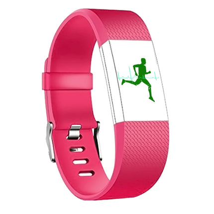 Square Pattern Adjustable Sport Wrist Strap for FITBIT Charge 2, Size: S, 10.5x8.5cm (Red)-garmade.com