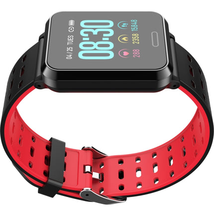 P2 1.3 inch IPS Color Screen IP67 Waterproof Smart Watch Wristband,Support Message Reminder / Heart Rate Monitor / Blood Oxygen Monitoring / Blood Pressure Monitoring/ Sleeping Monitoring(Black Red)-garmade.com
