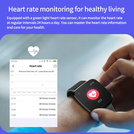 P3 1.3 inch IPS Color Screen IP68 Waterproof Smart Watch Wristband,Support Message Reminder / Heart Rate Monitor / Blood Oxygen Monitoring / Blood Pressure Monitoring/ Sleeping Monitoring (Black)-garmade.com