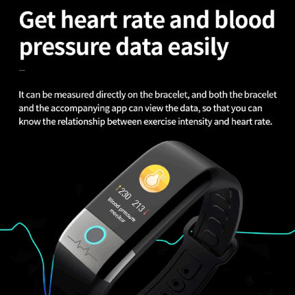 X1 1.08 inch Color Screen IP67 Waterproof Smart Watch Wristband,Support Message Reminder / Heart Rate Monitor / Blood Oxygen Monitoring / Blood Pressure Monitoring/ Sleeping Monitoring (Black)-garmade.com