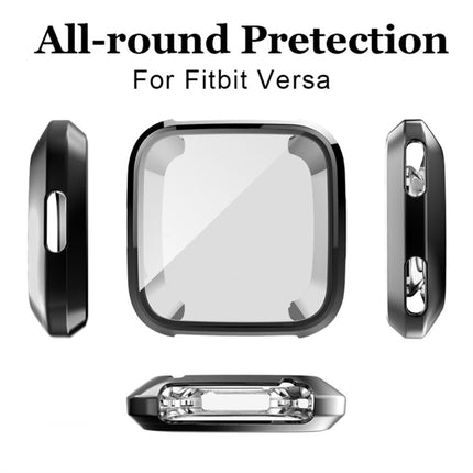 Smart Watch Soft TPU Protective Case for Fitbit Versa(Black)-garmade.com