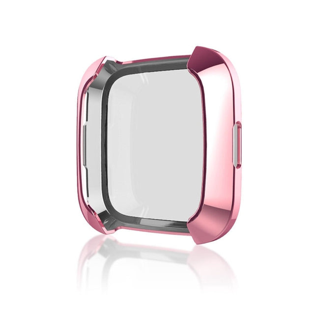 Smart Watch Soft TPU Protective Case for Fitbit Versa(Pink)-garmade.com