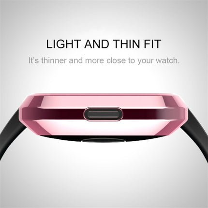 Smart Watch Soft TPU Protective Case for Fitbit Versa(Pink)-garmade.com