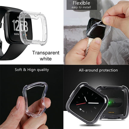 Smart Watch Soft TPU Protective Case for Fitbit Versa(Silver)-garmade.com
