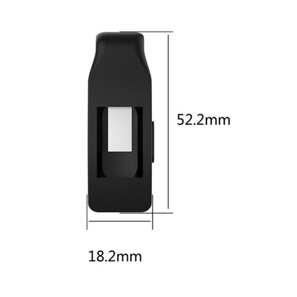 Smart Watch Silicone Clip Button Protective Case for Fitbit Inspire / Inspire HR / Ace 2(Black)-garmade.com