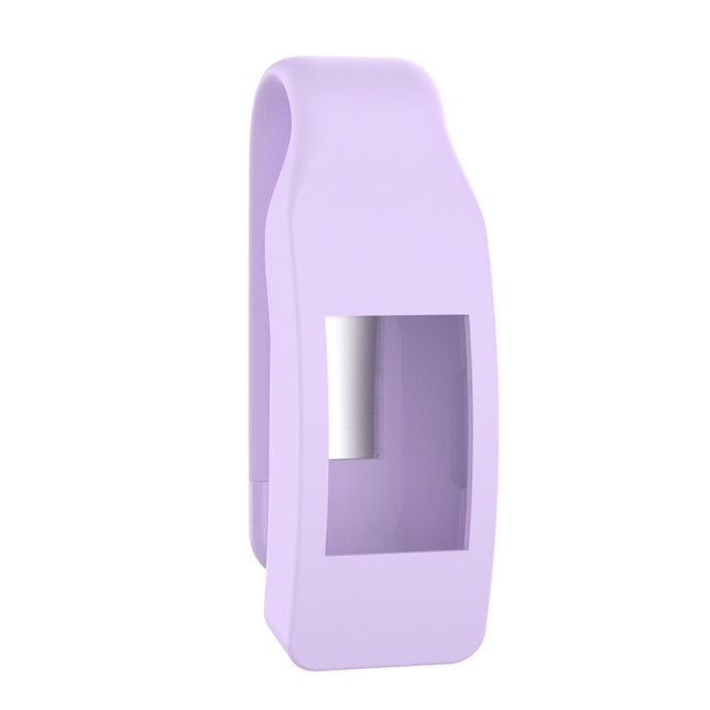 Smart Watch Silicone Clip Button Protective Case for Fitbit Inspire / Inspire HR / Ace 2(Light Purple)-garmade.com