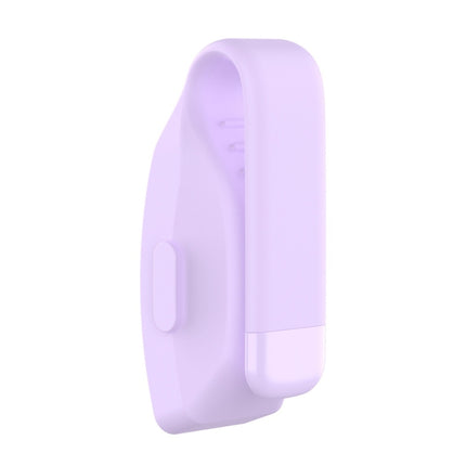 Smart Watch Silicone Clip Button Protective Case for Fitbit Inspire / Inspire HR / Ace 2(Light Purple)-garmade.com