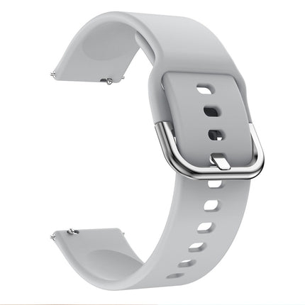 Smart Watch Electroplated Buckle Wrist Strap Watchband for Galaxy Watch Active (Grey)-garmade.com