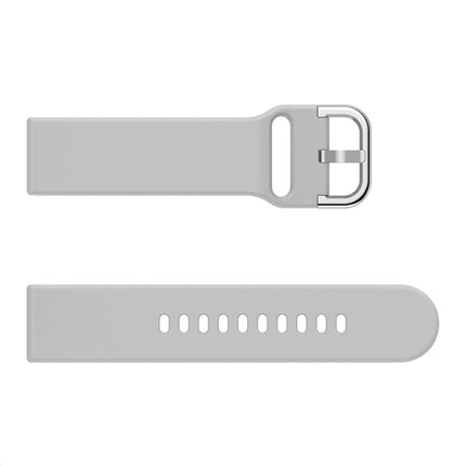 Smart Watch Electroplated Buckle Wrist Strap Watchband for Galaxy Watch Active (Grey)-garmade.com