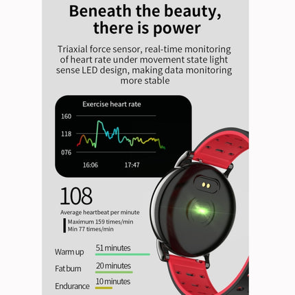 B8+ 1.08 inch IPS Color Screen IP67 Waterproof Smart Watch,Support Message Reminder / Heart Rate Monitor / Blood Oxygen Monitoring / Blood Pressure Monitoring/ Sleeping Monitoring (Grey)-garmade.com