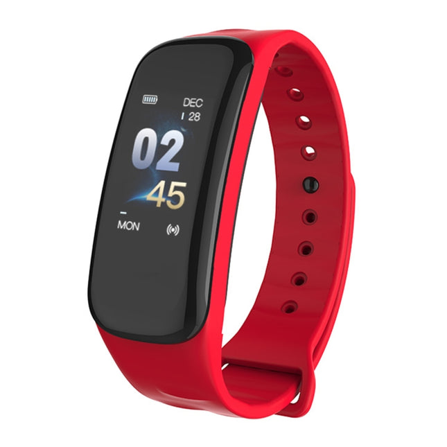 TLW B1 Plus Fitness Tracker 0.96 inch Color Screen Bluetooth 4.0 Wristband Smart Bracelet, IP67 Waterproof, Support Sports Mode / Heart Rate Monitor / Sleep Monitor / Information Reminder (Red)-garmade.com