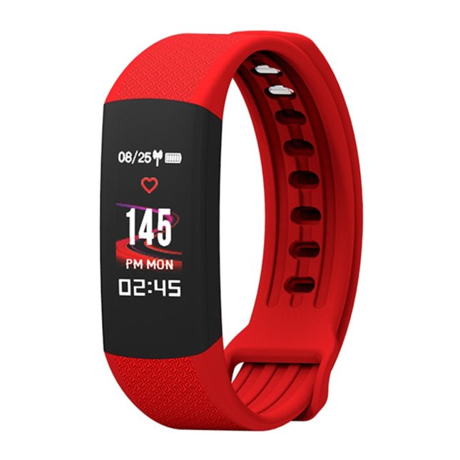 TLW B6 Fitness Tracker 0.96 inch TFT Screen Wristband Smart Bracelet, IP67 Waterproof, Support Sports Mode / Continuous Heart Rate Monitor / Sleep Monitor / Information Reminder(Red)-garmade.com