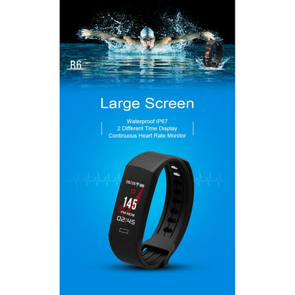 TLW B6 Fitness Tracker 0.96 inch TFT Screen Wristband Smart Bracelet, IP67 Waterproof, Support Sports Mode / Continuous Heart Rate Monitor / Sleep Monitor / Information Reminder(Red)-garmade.com