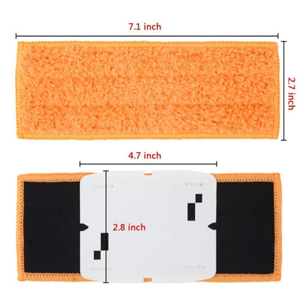 3 PCS Reusable Replacement Microfiber Mopping Cloth Wet Rag for irobot Braava jet240 / 241-garmade.com