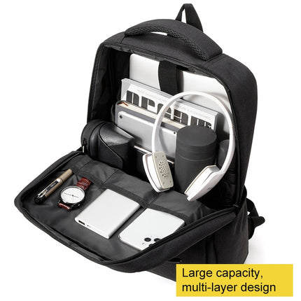 cxs-605 Multifunctional Oxford Cloth Laptop Bag Backpack(Grey)-garmade.com