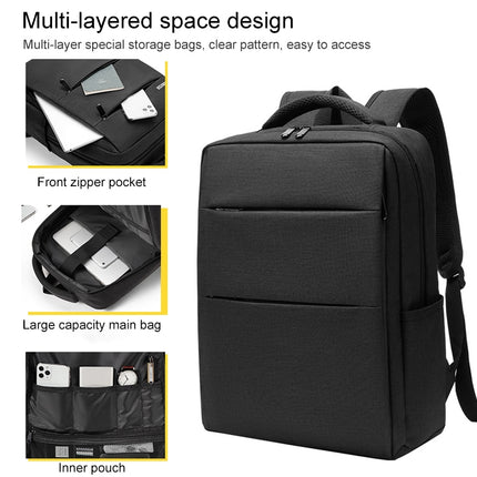 cxs-605 Multifunctional Oxford Cloth Laptop Bag Backpack(Grey)-garmade.com