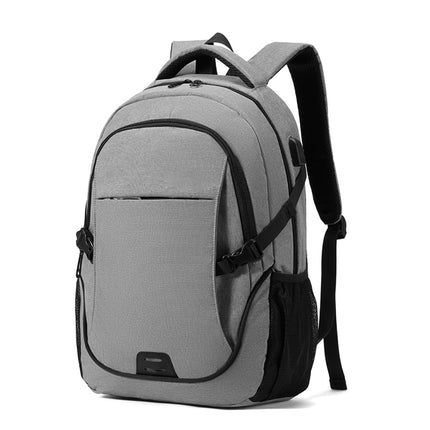 cxs-612 Multifunctional Oxford Laptop Bag Backpack (Light Grey)-garmade.com