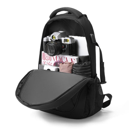cxs-612 Multifunctional Oxford Laptop Bag Backpack (Black)-garmade.com