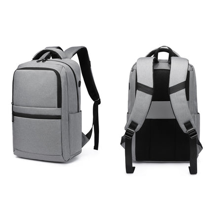 cxs-619 Multifunctional Oxford Laptop Bag Backpack (Light Grey)-garmade.com