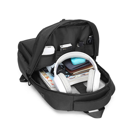 cxs-619 Multifunctional Oxford Laptop Bag Backpack (Light Grey)-garmade.com