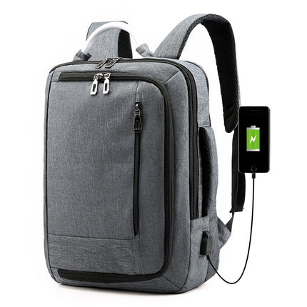 cxs-620 Multifunctional Oxford Laptop Bag Backpack (Grey)-garmade.com