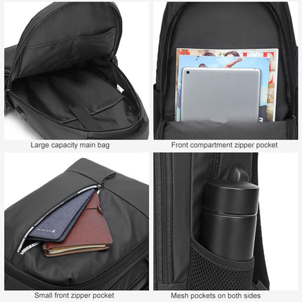 cxs-622 Multifunctional Oxford Laptop Bag Backpack (Grey)-garmade.com