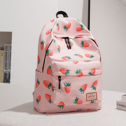 cxs-1895 Multifunctional Oxford Laptop Bag Backpack (Strawberry Pink)-garmade.com