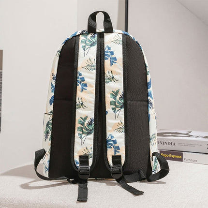 cxs-1895 Multifunctional Oxford Laptop Bag Backpack (Banana Leaves Colorful)-garmade.com
