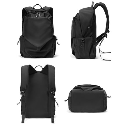 cxs-7103 Multifunctional Oxford Laptop Bag Backpack (Black)-garmade.com