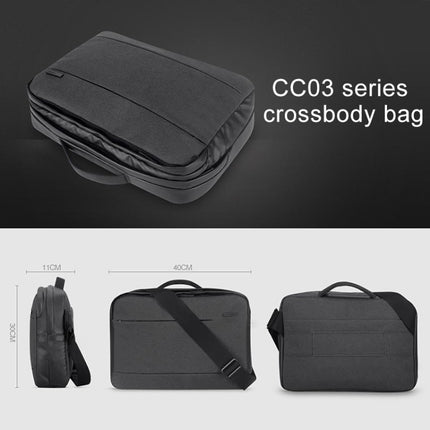 POFOKO CC03 Series 15.4 inch Multi-functional Business Portable Computer Bag, Capacity: 13L (Black)-garmade.com