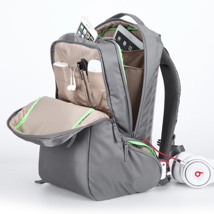 POFOKO TK Series 17 inch Multi-functional Large Capacity Portable Backpack Computer Bag, Capacity: 30L (Grey)-garmade.com