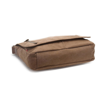 AUGUR 8501 Men Casual Canvas Shoulder Messenger Crossby Bag(Coffee)-garmade.com