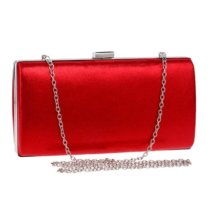 Women Fashion Banquet Party Square Handbag Single Shoulder Crossbody Bag (Red)-garmade.com