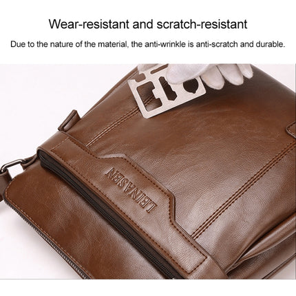 WEIXIER 15036 Multifunctional Men Business Messenger Bag Single Shoulder Bag with Handbag (Black)-garmade.com