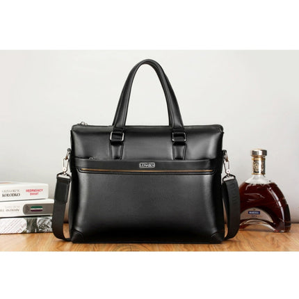WEIXIER 16037 Multifunctional Men Business Handbag Computer Briefcase Single Shoulder Bag (Black)-garmade.com