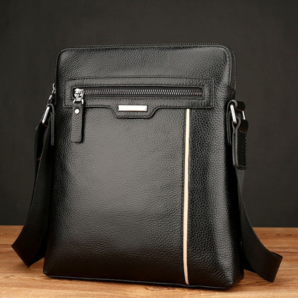 WEIXIER 18072 Men Business Leisure Style PU Leather Single Shoulder Bag (Black)-garmade.com