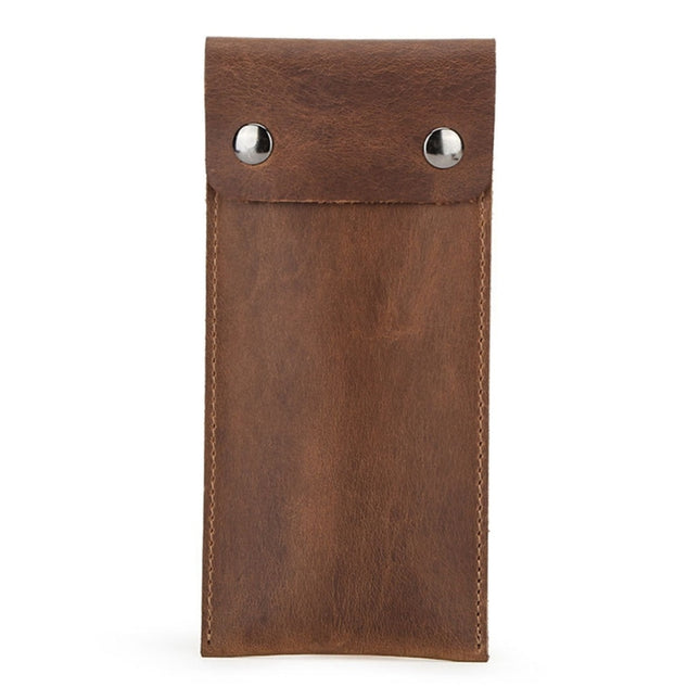 CONTACTS FAMILY CF1110 Universal Crazy Horse Leather Watch Protective Case Storage Bag for Apple Watch (Brown)-garmade.com