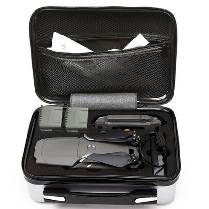 Shockproof Waterproof Portable Case PC Hard Shell Storage Bag for DJI Mavic 2 Pro / Zoom and Accessories(Silver)-garmade.com