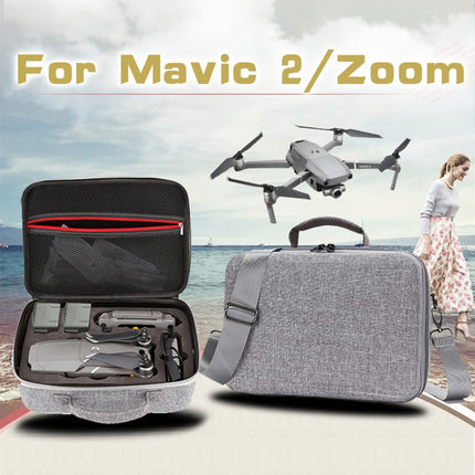 Shockproof Waterproof Portable Case for DJI Mavic 2 Pro / Zoom and Accessories, Size: 29cm x 19.5cm x 12.5cm(Grey)-garmade.com