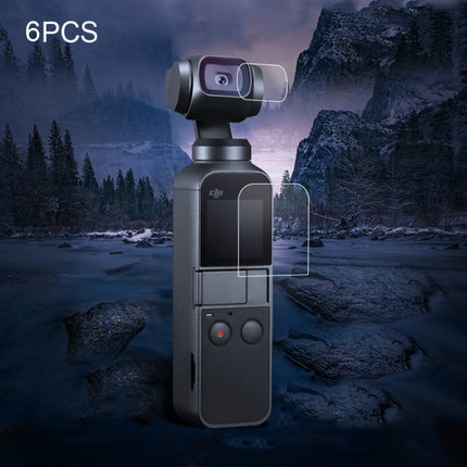 6 PCS Lens Protector + Screen Tempered Glass Film for DJI OSMO Pocket Gimbal-garmade.com