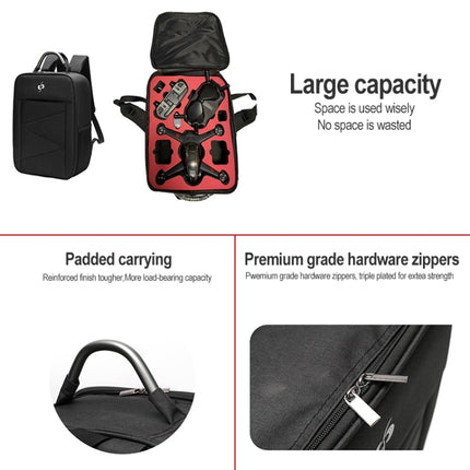 For DJI FPV Combo Backpack Storage Box Shockproof Wear-resistant Splash-proof Nylon Cloth Bag Handbag-garmade.com