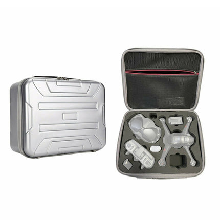 Portable Hard Case Carrying Travel Storage Box Waterproof Hard Case Storage Bag for DJI FPV(Silver)-garmade.com