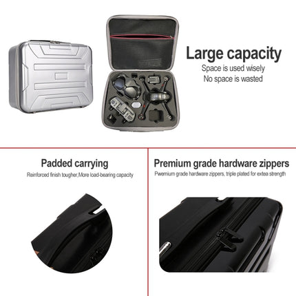 Portable Hard Case Carrying Travel Storage Box Waterproof Hard Case Storage Bag for DJI FPV(Black)-garmade.com