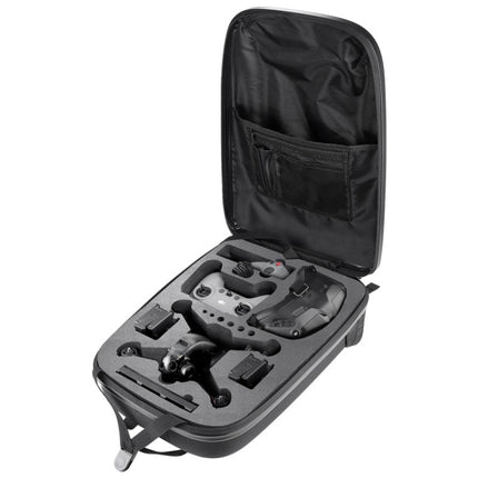 Waterproof Backpack Shoulders Turtle Hard Case Storage Box Outdoor Travel Bag for DJI FPV(Metallic Grey)-garmade.com