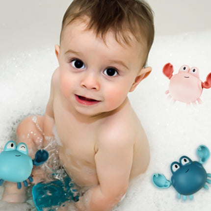 3 PCS Clockwork Crab Baby Bath Play with Water Toys, Random Color Delivery-garmade.com