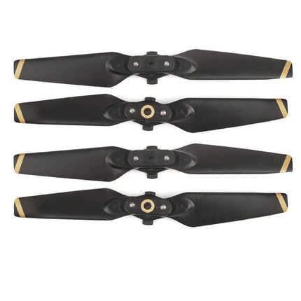 2 Pairs 4730F Foldable Quick-Release CW / CCW Propellers for DJI Spark(Gold)-garmade.com
