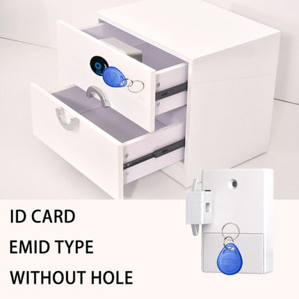 T3 ABS Magnetic Card Induction Lock Invisible Bilateral Open Cabinet Door Lock (Grey)-garmade.com