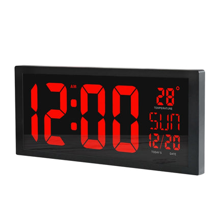 XM901 Multifunctional Large-screen High-definition Digital Display LED Electronic Wall Clock (Black)-garmade.com