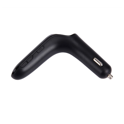 CARS7 Bluetooth Car Charger with Digital Display for Mobile Phone(Black)-garmade.com